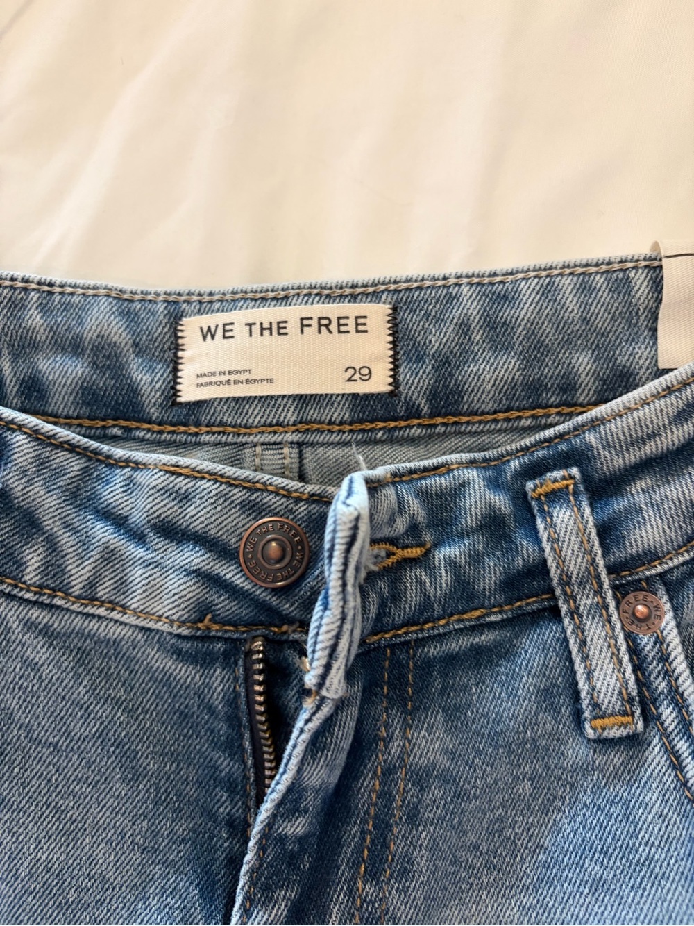 Free People Medium Wash Denim Flare Jeans - Picture 7 of 10